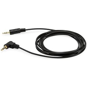 Equip 147084 audiokabel/3,5 mm-stekker-naar-stekker-stereo-audiokabel gebogen, 90 graden stekker/zwart