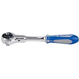 King Tony - Ratel 1/4"" - Zwenkbare Kop - 72 Tanden - 150mm