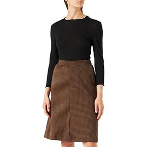 Part Two KasjaPW SK Skirt, Brown Check, Kleine Vrouwen