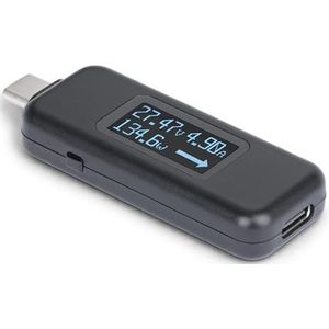 Startech - USB-C Power Tester - Compact - Bi-directioneel - Voor Stroomdiagnostiek