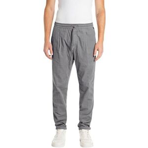 Replay heren fluwelen broek katoen, 093 Lead Grey, 31W x 34L