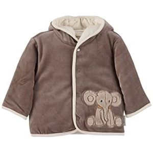 Sterntaler Baby Unisex jas met capuchon kinderen capuchon Nicki olifant Eddy - outdoor sweatjack, overgangsjas, sweatjack - grijs, 68, grijs, 68 cm