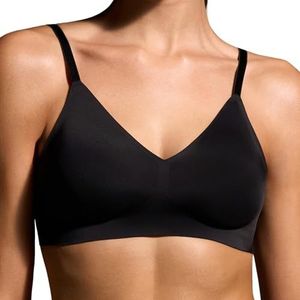 EBY Relief Bra Bras for Women, Seamless and Wireless with Adjustable Straps - Black, Medium