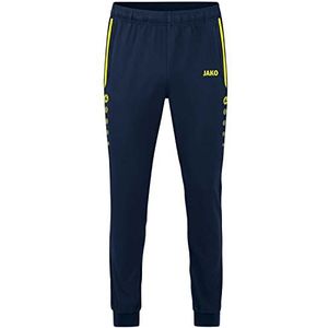 JAKO - Allround Presentatiebroek, Uniseks-Kind, Marine/Neongeel, 152