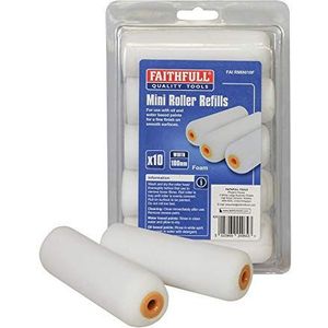 Faithfull RMINI10F Mini Roller Vullingen - Foam (Pack van 10)