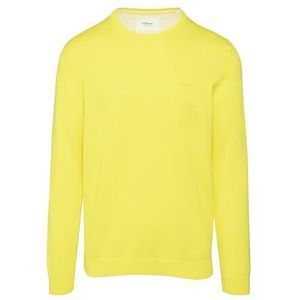 s.Oliver - Pullover - Blauw - Katoen - Logo-Detail