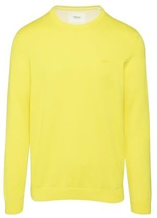 s.Oliver - Pullover - Blauw - Katoen - Logo-Detail