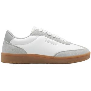 KangaROOS K-SN Silv Sneakers voor dames, Vapor Grey/White, 36 EU, Vapor Grey White, 36 EU