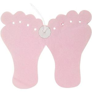 Folat - Geboorteslinger roze baby voetjes - 6 meter