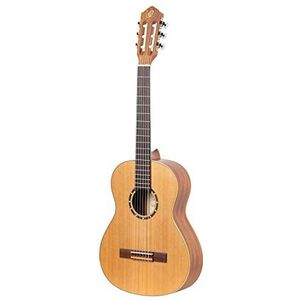 Ortega Guitars R122L-3/4 concertgitaar in 3/4 grootte natuur in zijdematte afwerking met hoogwaardige gigbag