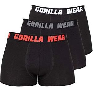 Gorilla Wear Boxershorts 3-Pack - Black - M