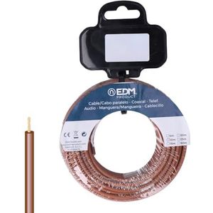 Flexibele kabelhaspel, 4 mm, bruin, halogeenvrij, ideaal voor veilige elektrische installaties. Lengte van 10 m, robuust en veelzijdig, perfect voor elk project.