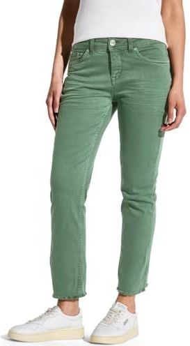 Street One Dames Straight Legs jeans in Groen, in size: 28