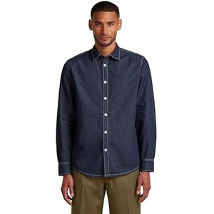 G-STAR Clean Slim overhemd, Blauw (Rinsed D27681-d306-082), M