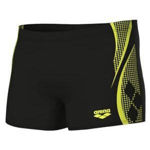 Arena Feel Graphic zwemshorts voor heren, Black-Soft Green, 46