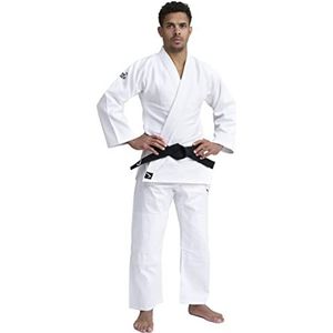 IPPONGEAR Basic Judopak, voor beginners en kinderen, 2 stuks, maat 140, elastiek en veterband aan de broek, 550 gr/m², stofdichtheid, wit