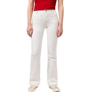 Wrangler Flare Jeans dames, Wit, 34W / 32L