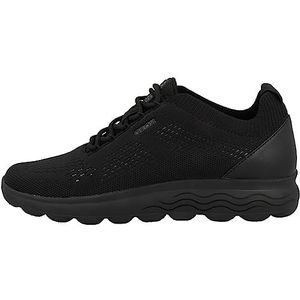 Geox D Spherica A Sneakers voor dames, zwart, 36 EU