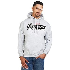 Marvel AVENGERS ENDGAME LOGO Hoodie voor heren, Grijs, XL