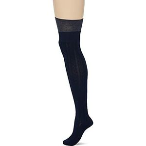 KUNERT Dames Plait kousen, marineblauw, 35/38 EU