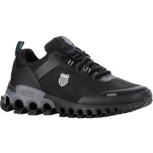 K-Swiss Tubes Grip Sneakers voor heren, zwart/antraciet/zwart, 51 EU, zwart houtskool zwart, 51 EU
