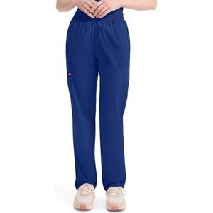 Dickies EDS Signature Scrubs voor vrouwen, elastische taille pull-on cargobroek voor vrouwen in zacht geborsteld poplin 86106, Galaxy Blauw, XXS