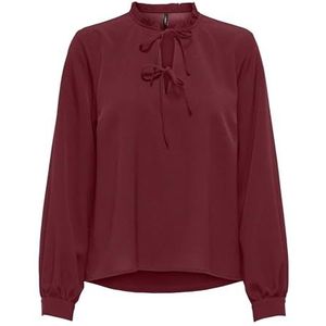 Onlnova Life Vis L/S Monica Top, Cabernet, L
