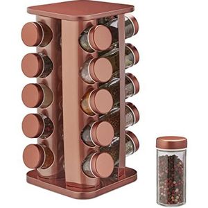 SAEIV Roterende Kruidenrekken,  16 X 100 Ml  Kruidenpotjes Verfrissende Keukenopbergers