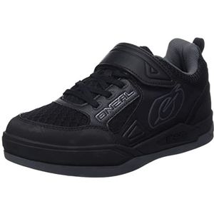 O'NEAL | Fietsschoen | Mountainbike MTB DH FR Downhill Freeride | Super-Grip Outsole, Extra breed klittenband, Mesh Ventilation | Transmitter Flat Shoe | Volwassen | Zwart | Maat 44