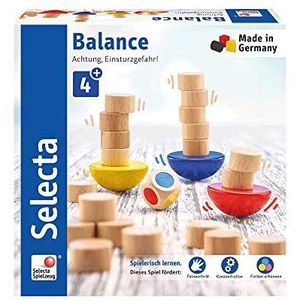 Selecta 63001 Balance, dobbelstenen en stapelspel, meerkleurig