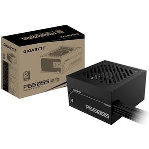 Gigabyte P550SS Voeding PCIe 5.0, 80 Plus Silver, volledig modulair ontwerp, 120 mm ventilator, compatibel met ATX 3.0, EU-stekker