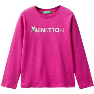 United Colors of Benetton T-shirt M/L, Paars, 1 jaar