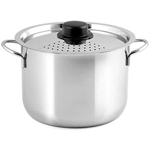 INOXPRAN - Pastamachel - Roestvrijstaal - 22 cm - Met Deksel - Vaatwasmachinebestendig