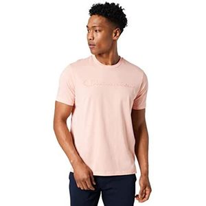 Champion American Classics Big Logo S/S T-shirt voor heren, Roze, S