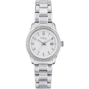 Breil - Horloge WATCH-EW0600 van staal voor dames, zilver/wit, Eén maat, armband