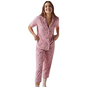 women'secret Damespyjama van katoen, Minnie Mouse, Roze, XL