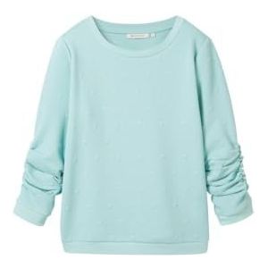 TOM TAILOR Denim Sweatshirt voor dames, 13117 - Pastel Turquoise, XS