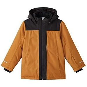 NAME IT Boy's NKMSNOW10 Jacket Block FO Jacket, Cathay Spice, 134, Cathay Spice, 134 cm
