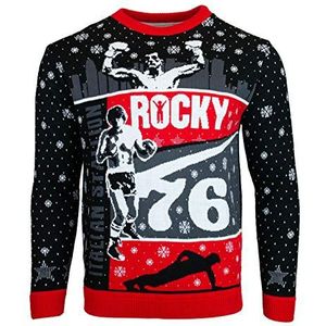 Numskull Unisex officiële Rocky gebreide kersttrui voor dames of heren - lelijke nieuwigheid trui cadeau
