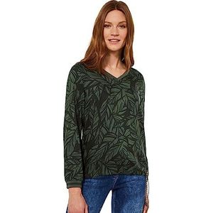 Cecil dames blouseshirt, Deep Pine Green, M