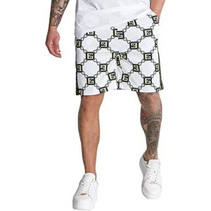 Gianni Kavanagh Witte ketting, casual shorts, XXL heren