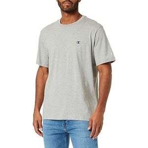 Champion Legacy Basics-S-s Crewneck T-shirt voor heren, lichtgrijs gemêleerd., L
