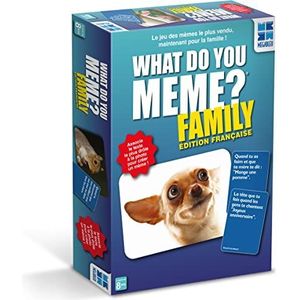 Megableu - What Do You Meme - Family Edition Frans - kaartspel - stemmingsspel - gezelschapsspel - om te spelen met familie of vrienden - vanaf 8 jaar