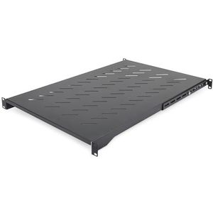 StarTech.com 1U 4-Post Server Rack Schap, Geventileerd, Verstelbare Diepte 71,1-87,3cm, Max 68kg, Incl Kooimoeren/Schroeven