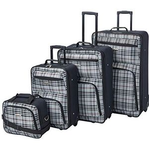 Rockland Bagage 4-delige bagageset, Blackcross, Eén maat, 4-delige bagageset