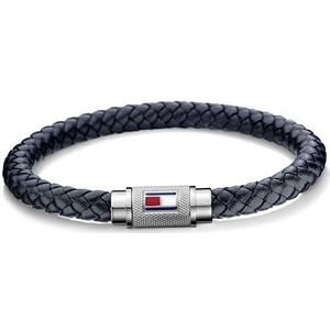Tommy Hilfiger Jewelry armband voor heren van leer marineblauw - 2701000