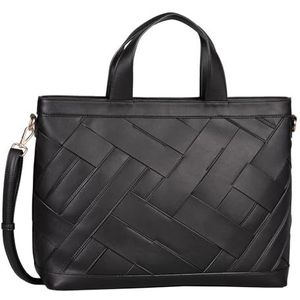 Gabor bags Frida Shopper voor dames, schoudertas, ritssluiting, groot, zwart, zwart, Large, mode