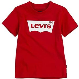 Levi's Lvb S/S Batwing Tee 6e8157 T-shirt voor babyjongens, Super Rood, 3 maanden