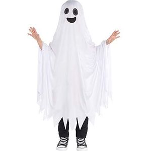 Amscan 848740-55 - Kinderen Halloween Ghost White Hooded Cape Fancy Dress Kostuum