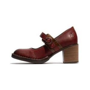 Fly London BAGY164FLY damesschoenen, Oxblood/camel, maat 36, oxblood camel, 36 EU